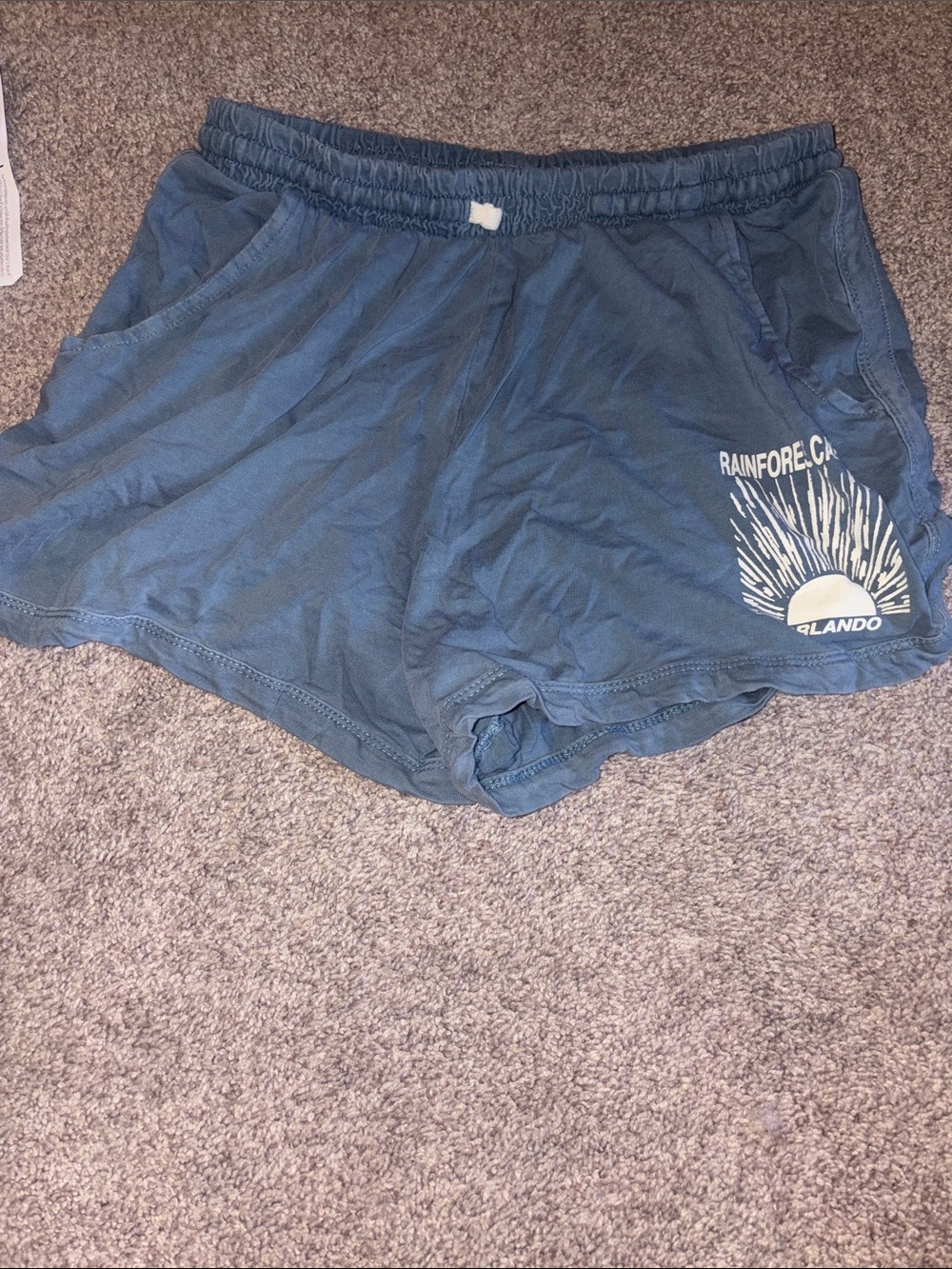 Disney Blue Women's Athletic Lounge Shorts